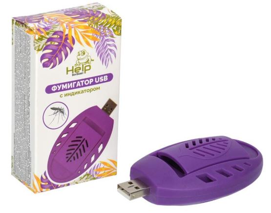 HELP Фумигатор USB для пластин с индикатор/26  80554